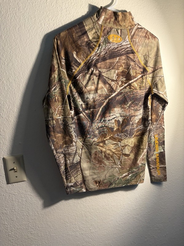 Under Armour Shirt Mens Medium Camo Compression Coldgear Realtree size M gallery