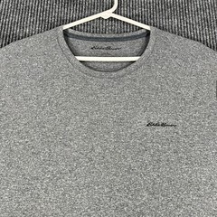 Eddie Bauer Shirt Mens Large Gray Short Sleeve FreeDry Casual Active Outdoor