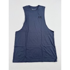 Under Armour UA Left Chest Cut Off Tank Academy Blue Medium