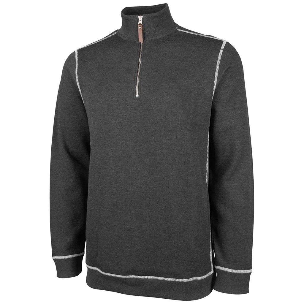 Men's Conway Flatback Bib Pullover Style 9910 Charles River Apparel, Grey, LARGE gallery