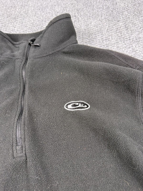 Drake Clothing Company Pullover Mens XL Black Fleece Quarter Zip Hunting Outdoor gallery