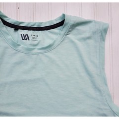 VRST Mens Muscle Tank Top Shoreline Blue Sleeveless Gym Shirt Large Workout