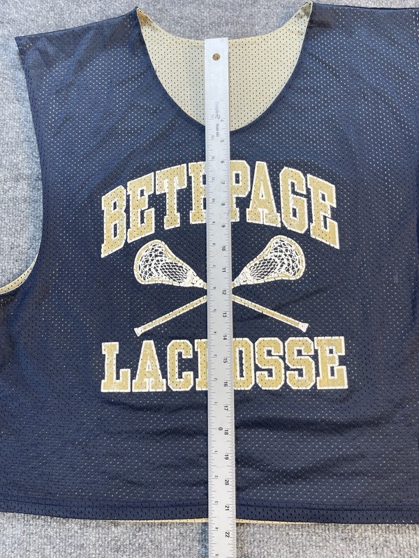 Warrior Authentic Team Mens Reversible Tank Top Bethpage Lacrosse L/XL #4 Blue gallery