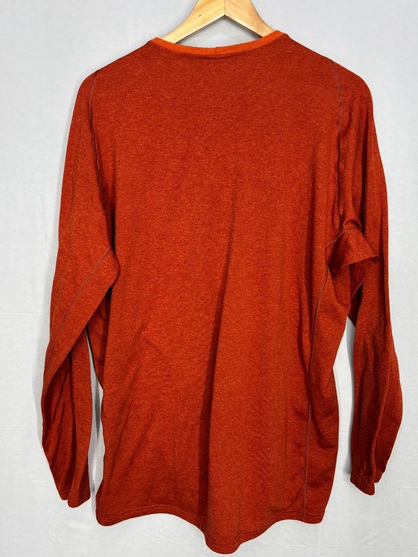 Patagonia Performance Base Layer Shirt Mens Rust Capilene Crewneck Stretch 2XL gallery