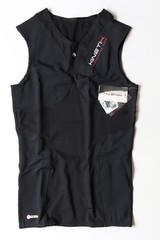 Kinetik Compression Gear Full Black Sleeveless Top Multisport Med STBM12