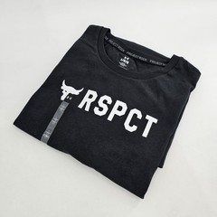 Under Armour UA Project Rock RSPCT T-Shirt Mens LARGE L Black Loose NEW
