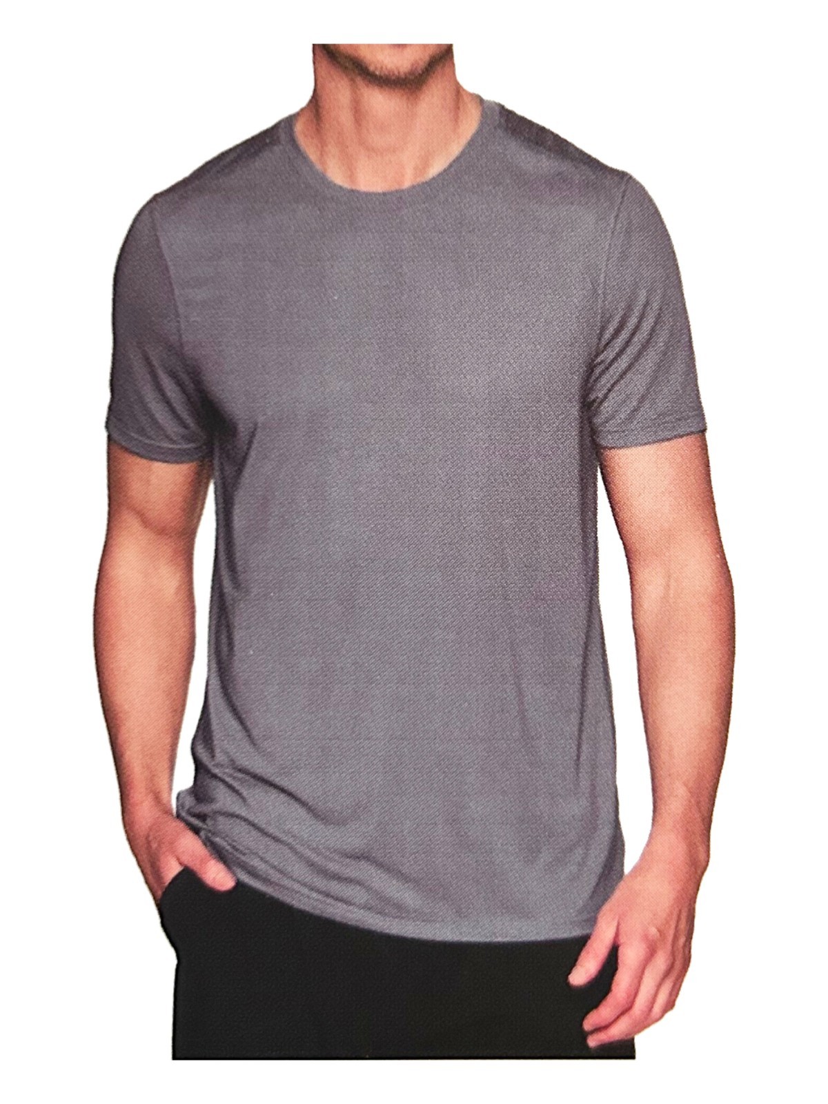RBX Men's Short Sleeve Polyester Waffle Crew Neck Tee T-shirt, S gallery