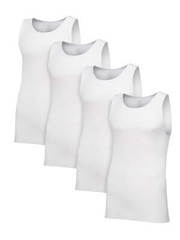 FRUIT OF THE LOOM MEN’S PREMIUM A-SHIRT WHITE 4 PACK – JC4P251 FREE SHIPPING!