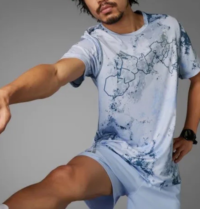 Adidas Boston Marathon 2025 Allover Print Tee Track Running XS, NEW gallery