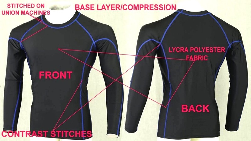 Compression base layer body Armour Long Sleeve men's gym T-Shirt Sports top TNQ gallery