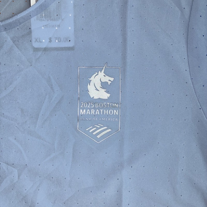 Adidas Running Carrera Boston Marathon 25 Blue Dawn T-Shirt JN5532 Men Sz XL NEW gallery