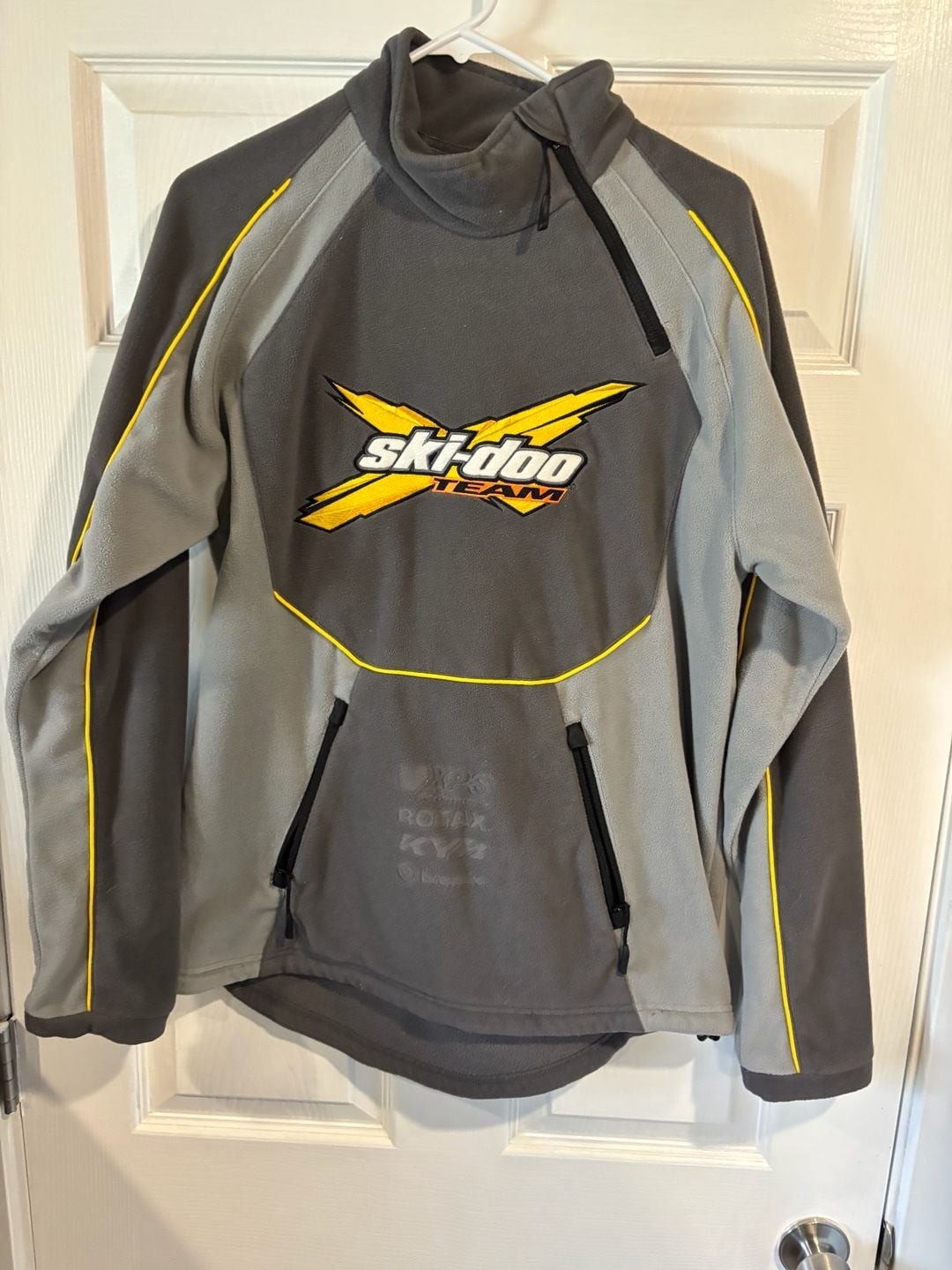 Ski-Doo Men's Team Fleece Pullover Sweatshirt BRP 1/4 Zip Sweater Size Small gallery