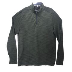 Under Armour Men’s Green Size L Threadborne Run Fitted HeatGear 1/4 Zip Shirt
