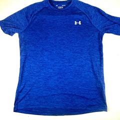 Under Armour Mens Tech Tee Royal Blue Heather Training Shirt 1326413 Medium
