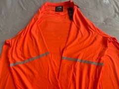 American Eagle Flex LS Active Crew shirt Reflective 3XL Safety Orange Sport NWT