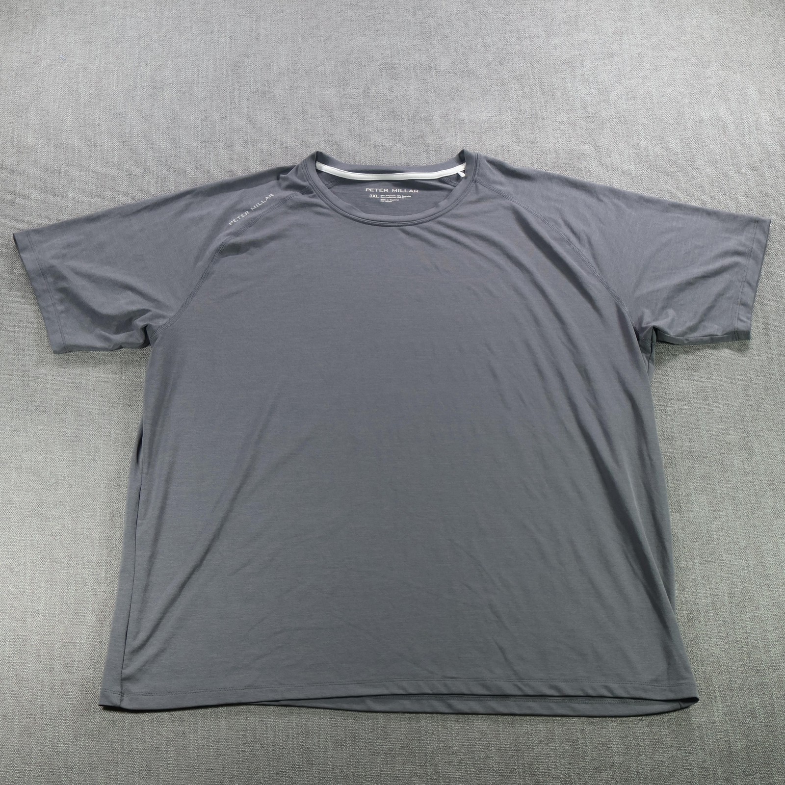 Peter Millar Shirt Mens XXXL Gray Aurora Performance Tee UPF 50 Crown Sport gallery