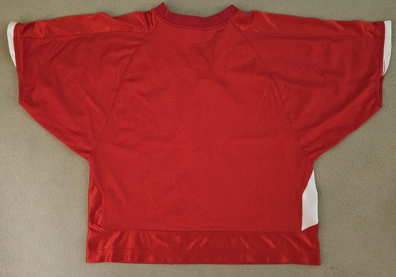 US Lacrosse By Champion Preformance Apparel Dark Red White Jersey Size Medium gallery