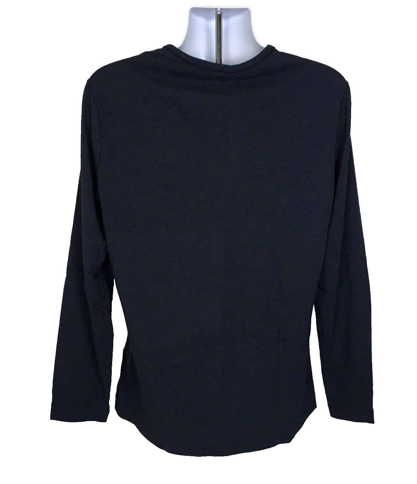 Lululemon Men’s Size L Basic Athletic Casual Long Sleeve Navy Blue T Shirt ~ A14 gallery