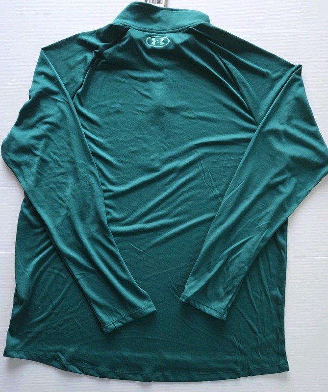 Under Armour Men's XL Tech 2.0 1/2 Zip Pullover Long Sleeve Hydro Teal-NWT gallery
