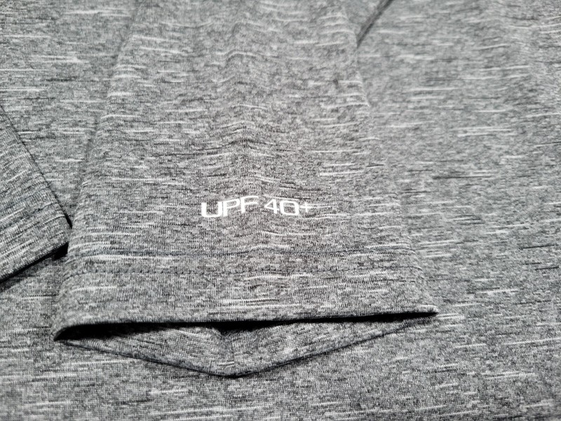 NIKE Mens Essential Hydroguard Swim Long Sleeve UPF 40+ NESSA589-001 Gray gallery