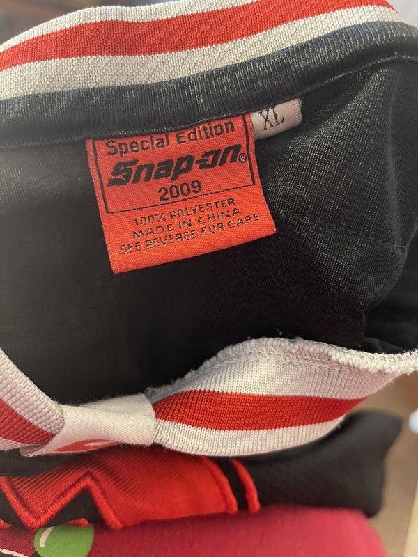 SNAP-ON TOOLS Special Edition 2009 Black Red Mesh FOOTBALL JERSEY #1 Large XL gallery