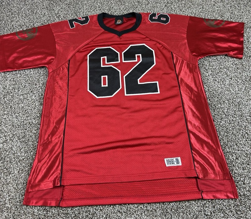Bacardi Rum #62 Football Jersey Liquor Alcohol Promo Size XL Screen Print Logo gallery