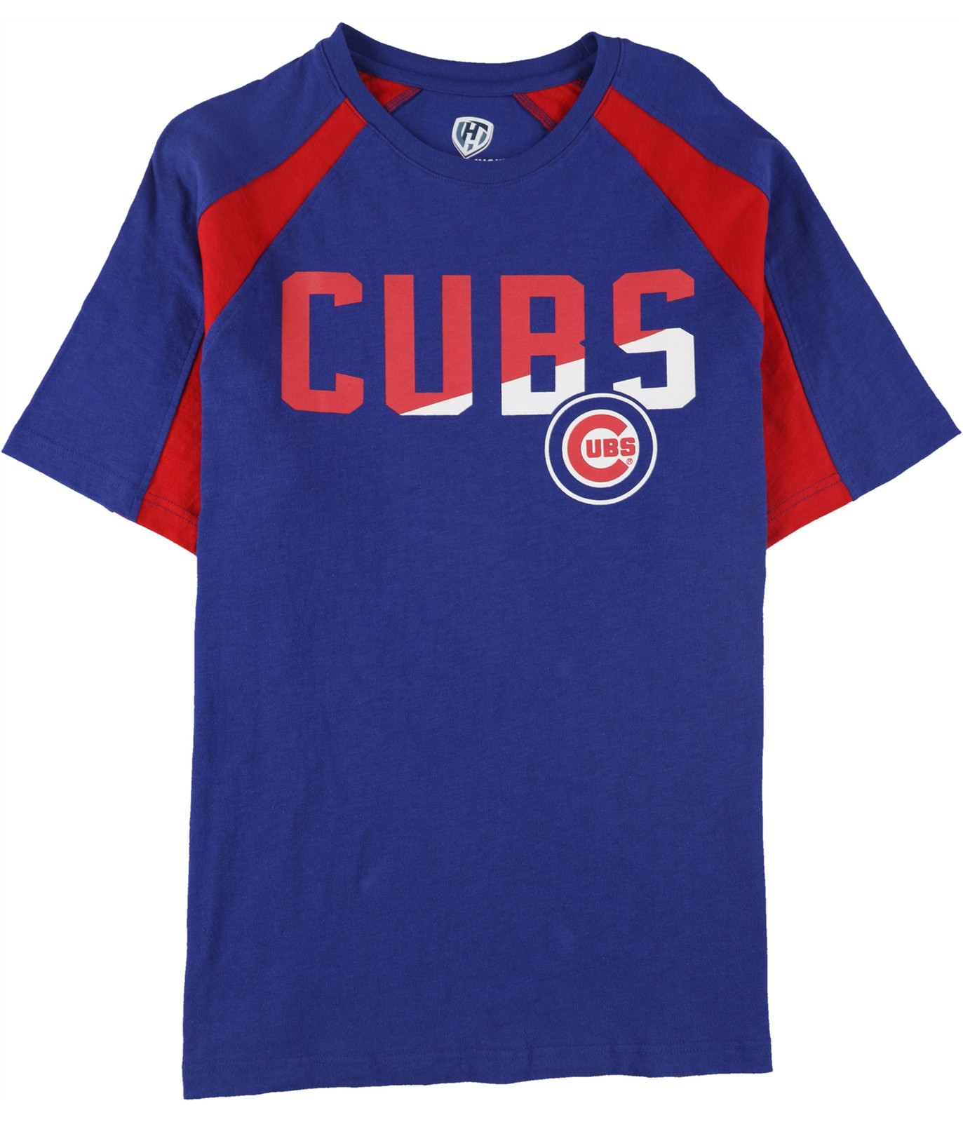 Hands High Mens Chicago Cubs Slash Graphic T-Shirt, Blue, Large gallery