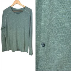 Lululemon Metal Vent Tech Long Sleeve Shirt Mens Large Sage Green Activewear