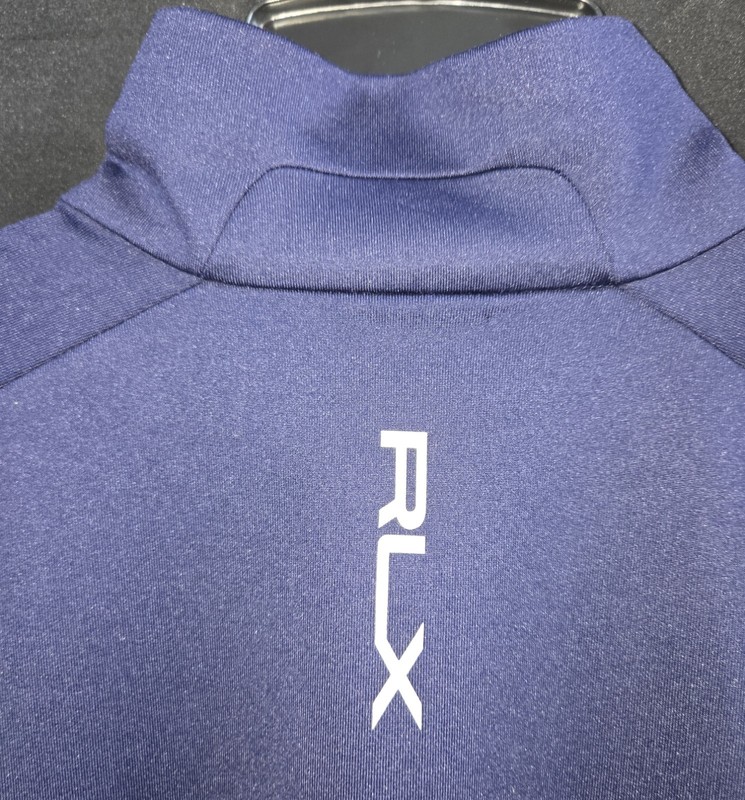 RLX Ralph Lauren Medium 1/4 Zip Navy Blue Stretch Wicking gallery