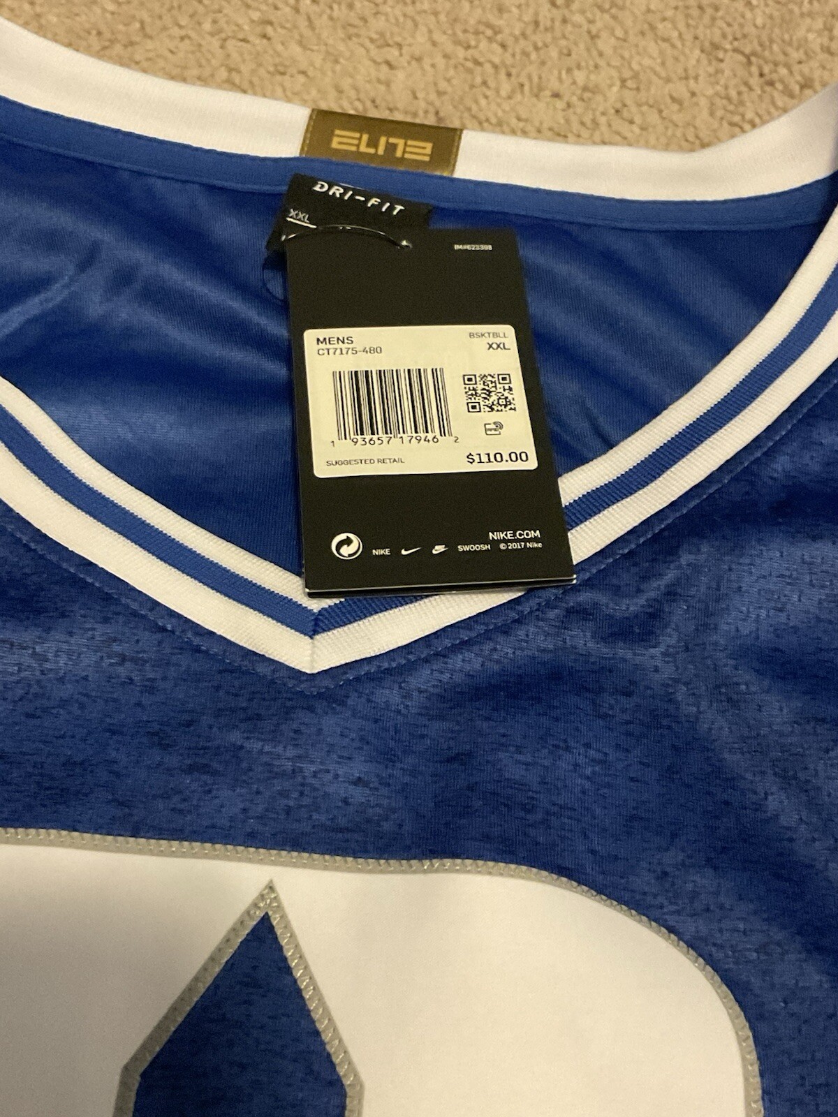 Nike Basketball Jersey College (Duke University) CT7175-480 Game Royal - XXL gallery