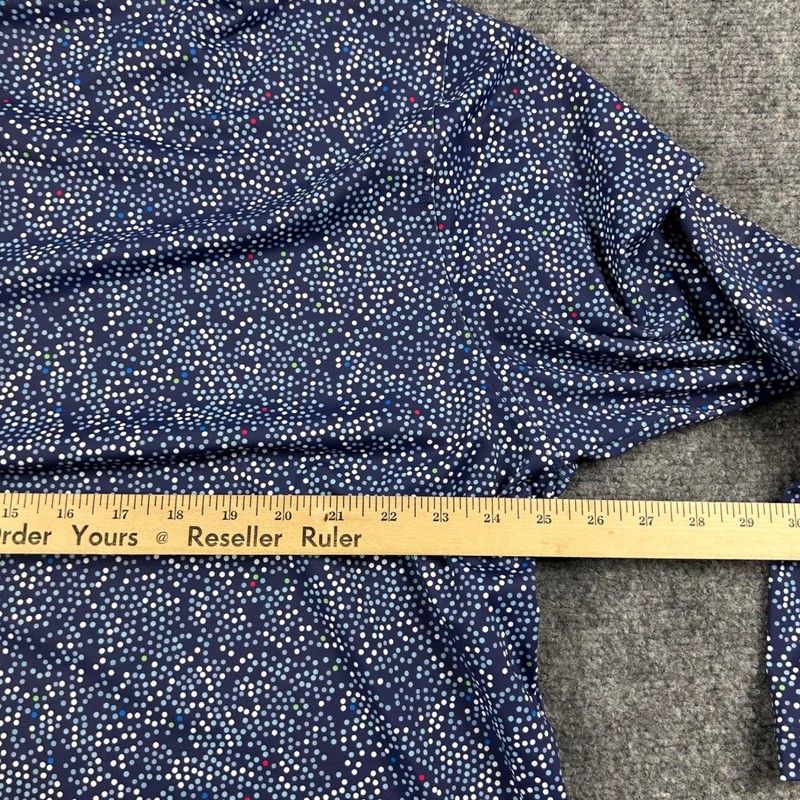 2Putt 1/4 Zip Pullover Mens XL Blue Multicolor Dot Performance Golf Shirt Top gallery