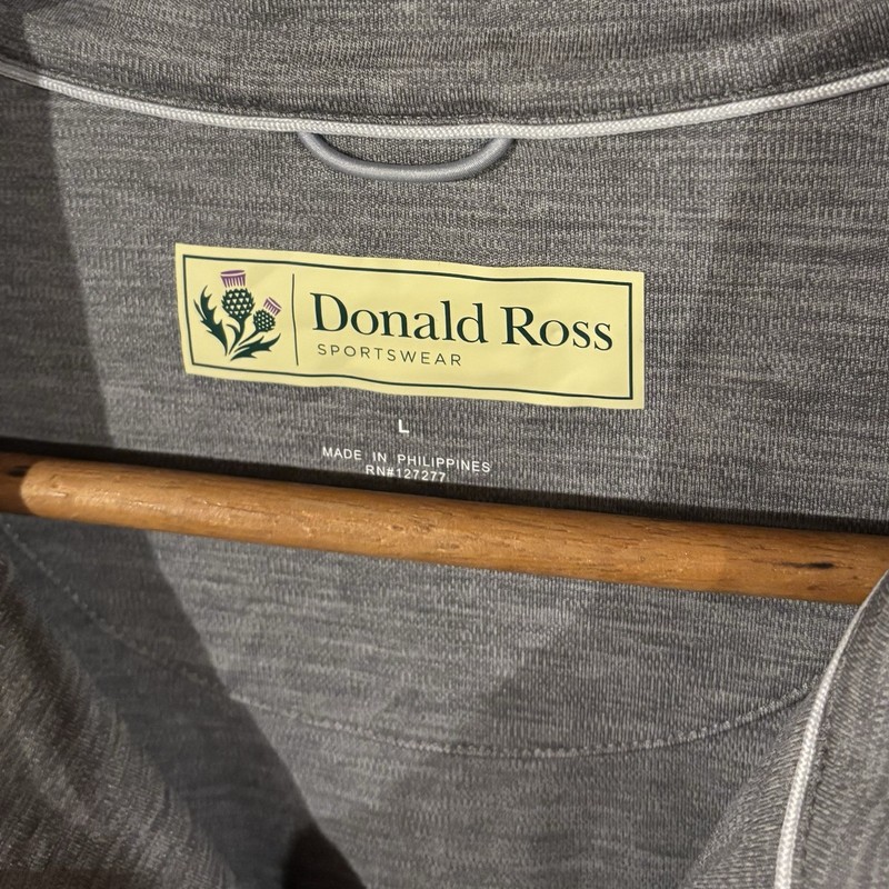Donald Ross 1/4 Zip Golf Pullover Mock Neck Mens Large Olde Homestead F-18 gallery