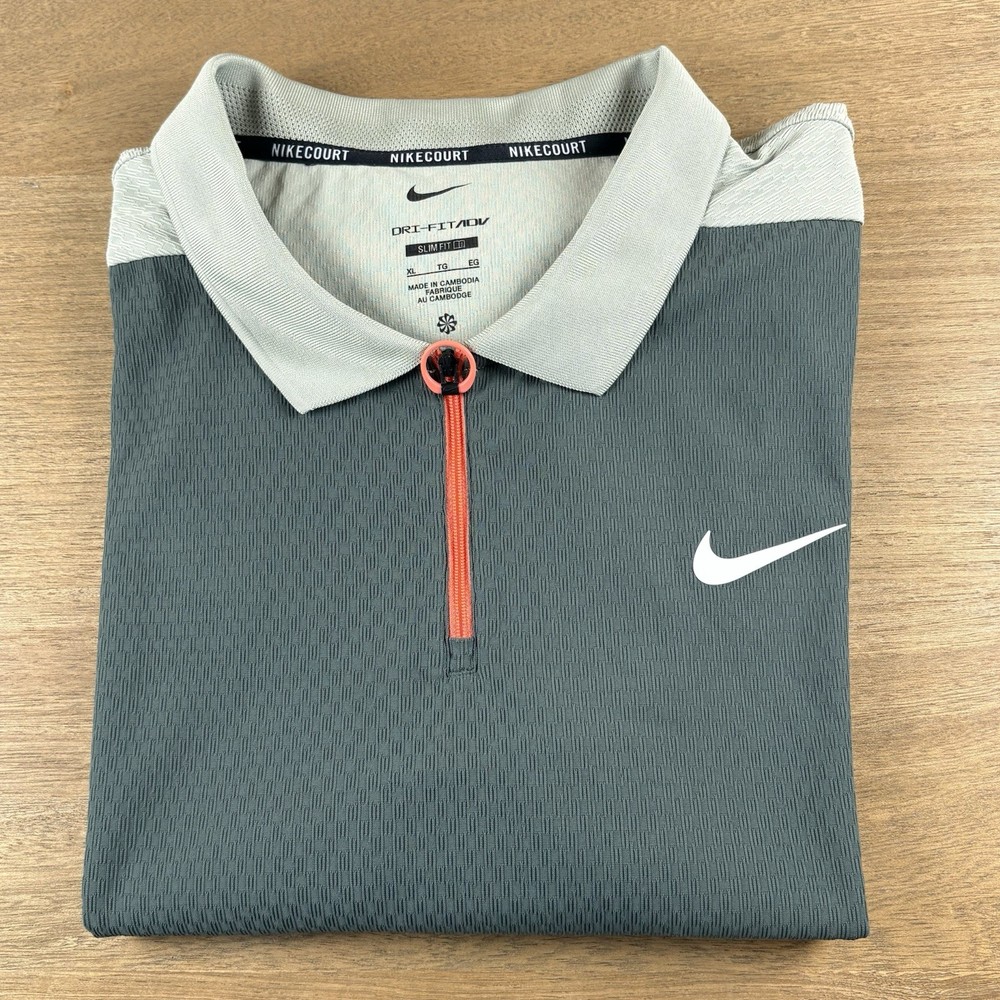 Nike Court Slam Ultimate Men's XL Slim Fit Dri-FIT ADV Tennis Polo FQ2015-338