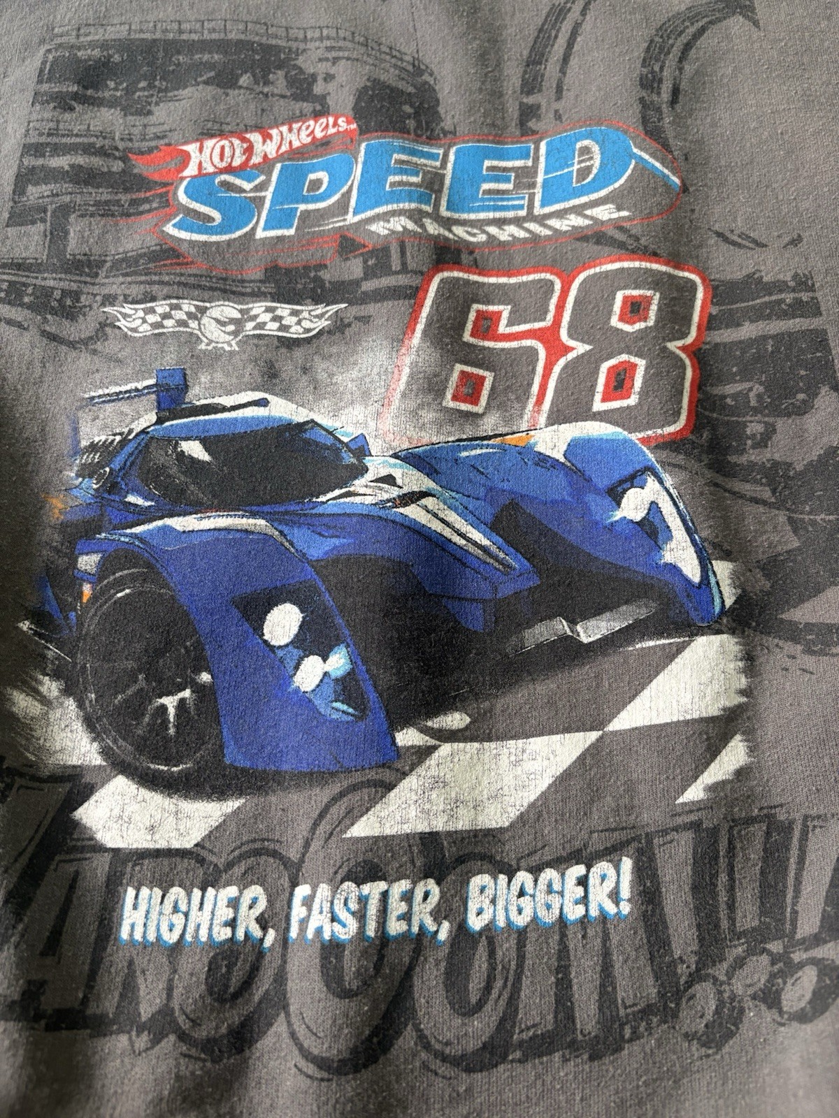 Men’s Medium Vintage Hot Wheels Racing Long Sleeve Shirt Oversized Heavyweight gallery
