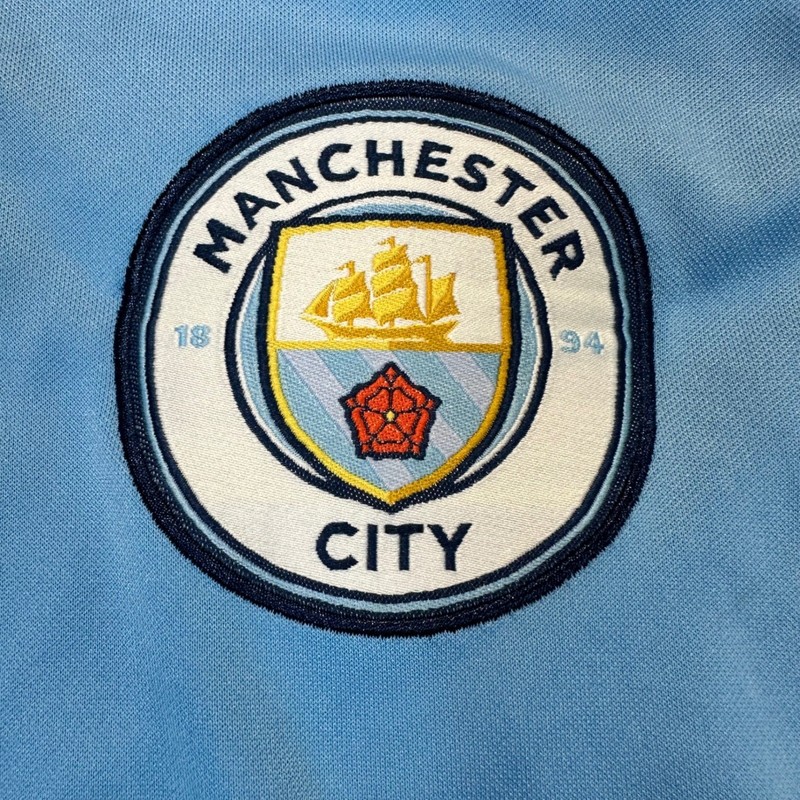 Icon Sports Manchester City Soccer Jersey Mens Large Blue Sporty Gorpcore Tee gallery