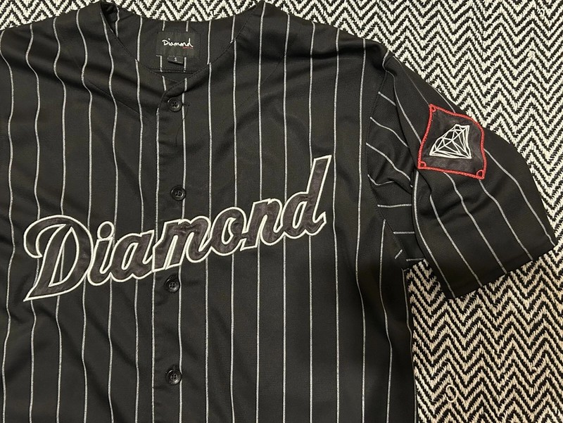 LOT: 2 Small Diamond Supply Co Baseball Jerseys +free blemished Football jersey gallery