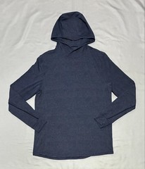 Lululemon Shirt Mens Large Blue Hooded Long Sleeve Lightweight Athletic Top