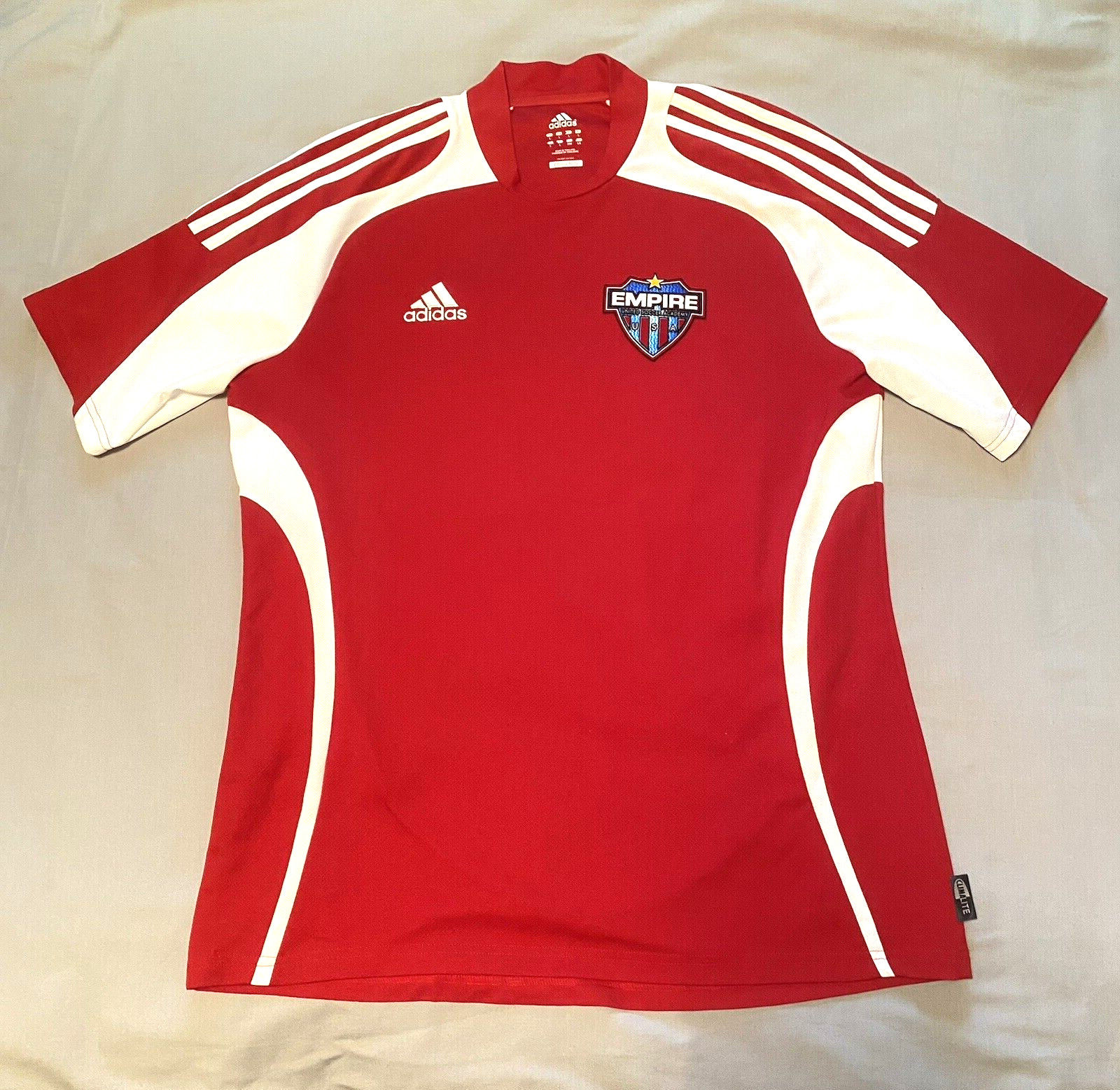 USA Team Jersey Men L Red Adidas Empire United Soccer Academy Clima365 Climalite gallery