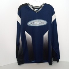Vintage 90s Pepsi Generation Next Soda Pop Long Sleeves Shirt Blue Mens L/XL