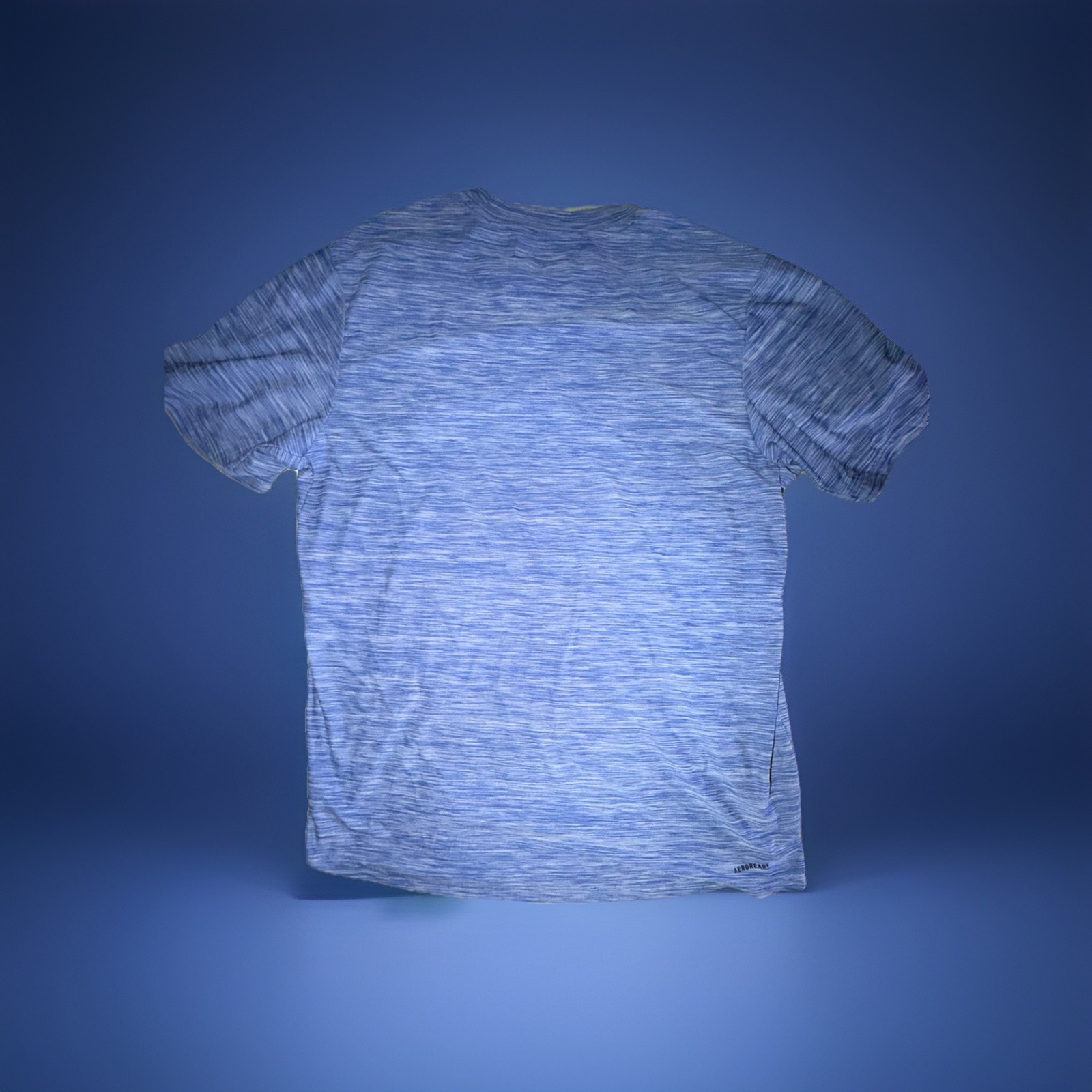 adidas AEROREADY Primegreen Blue Heather Men's Short Sleeve Crew Neck Tee L gallery