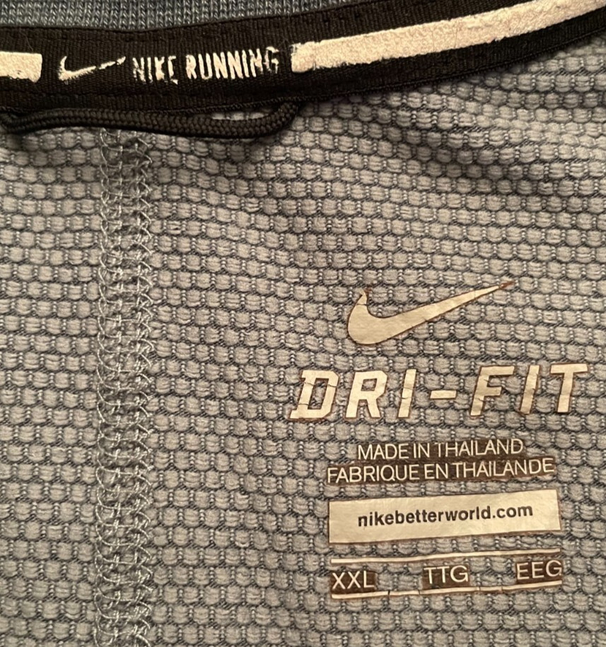 NIKE Dri Fit Reflective SPRINT Performance Crew Shirt Top mens 2XL 642796-494 gallery