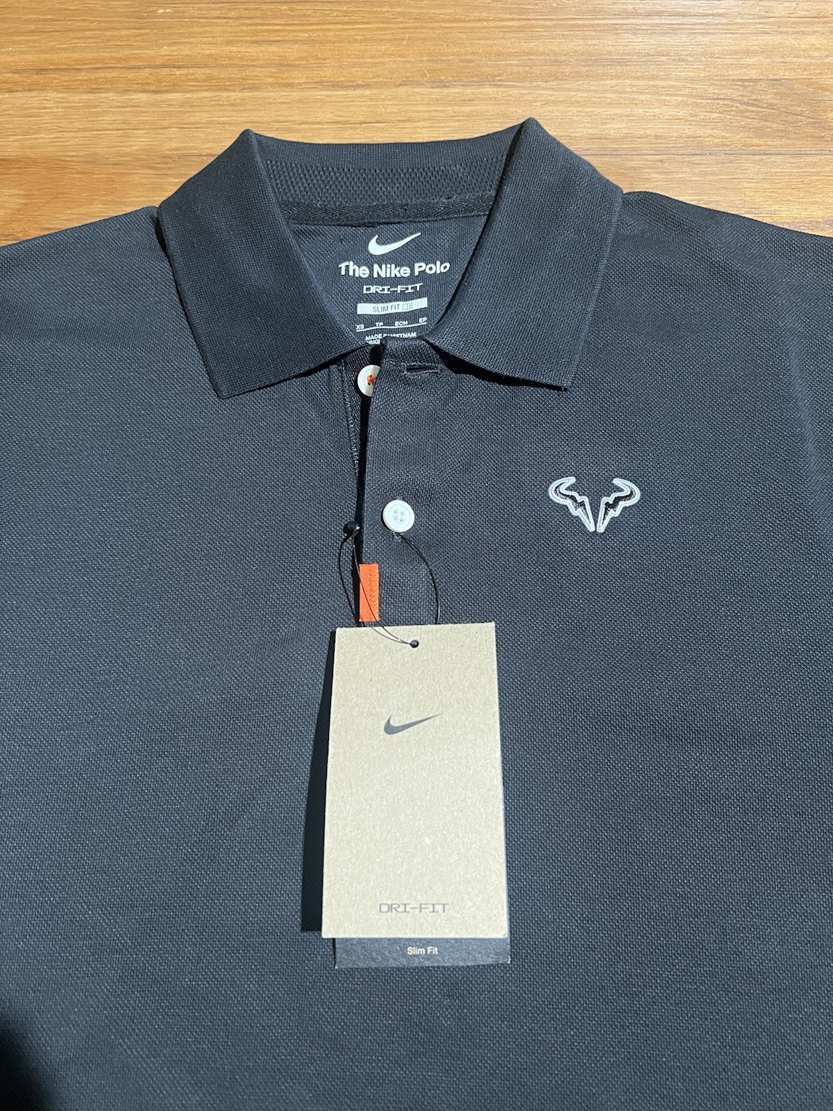 $80 Size XS NEW Nike Polo Rafa Nadal Men's Dri-FIT Tennis Polo Slim DD8532-010 gallery