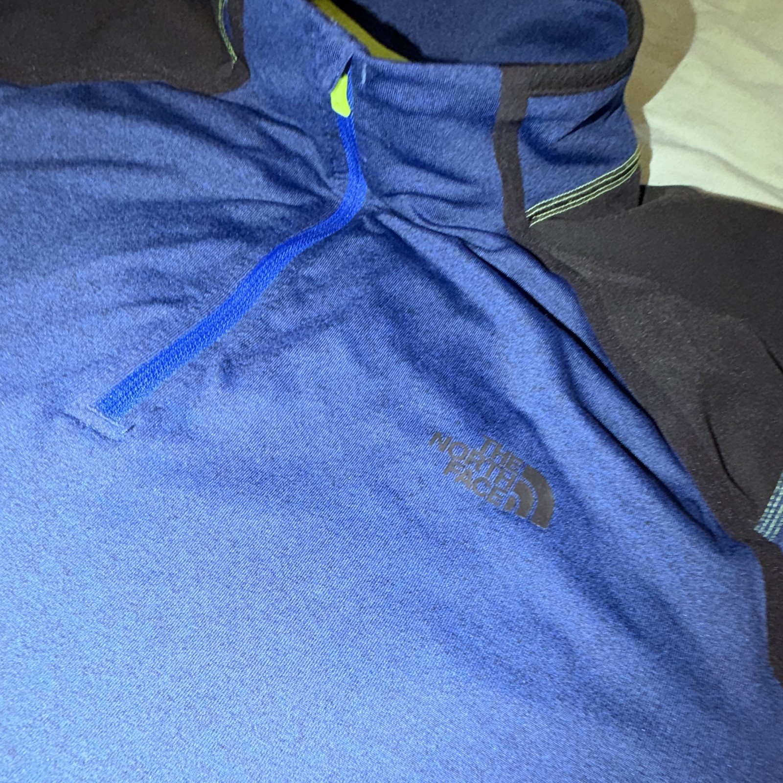The North Face FlashDry-XD Men's Big & Tall XL 1/4 Zip Mock Neck Blue/Black gallery