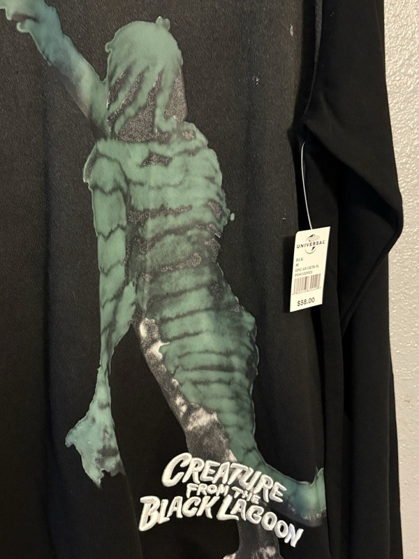 Universal Monsters Creature From The Black Lagoon Fleece M gallery