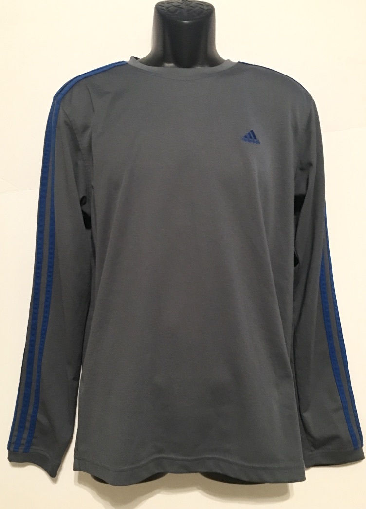 ADIDAS ( ACTIVE 360 ) Men's Long Sleeve Athletic Shirt, Gray - M, EUC gallery