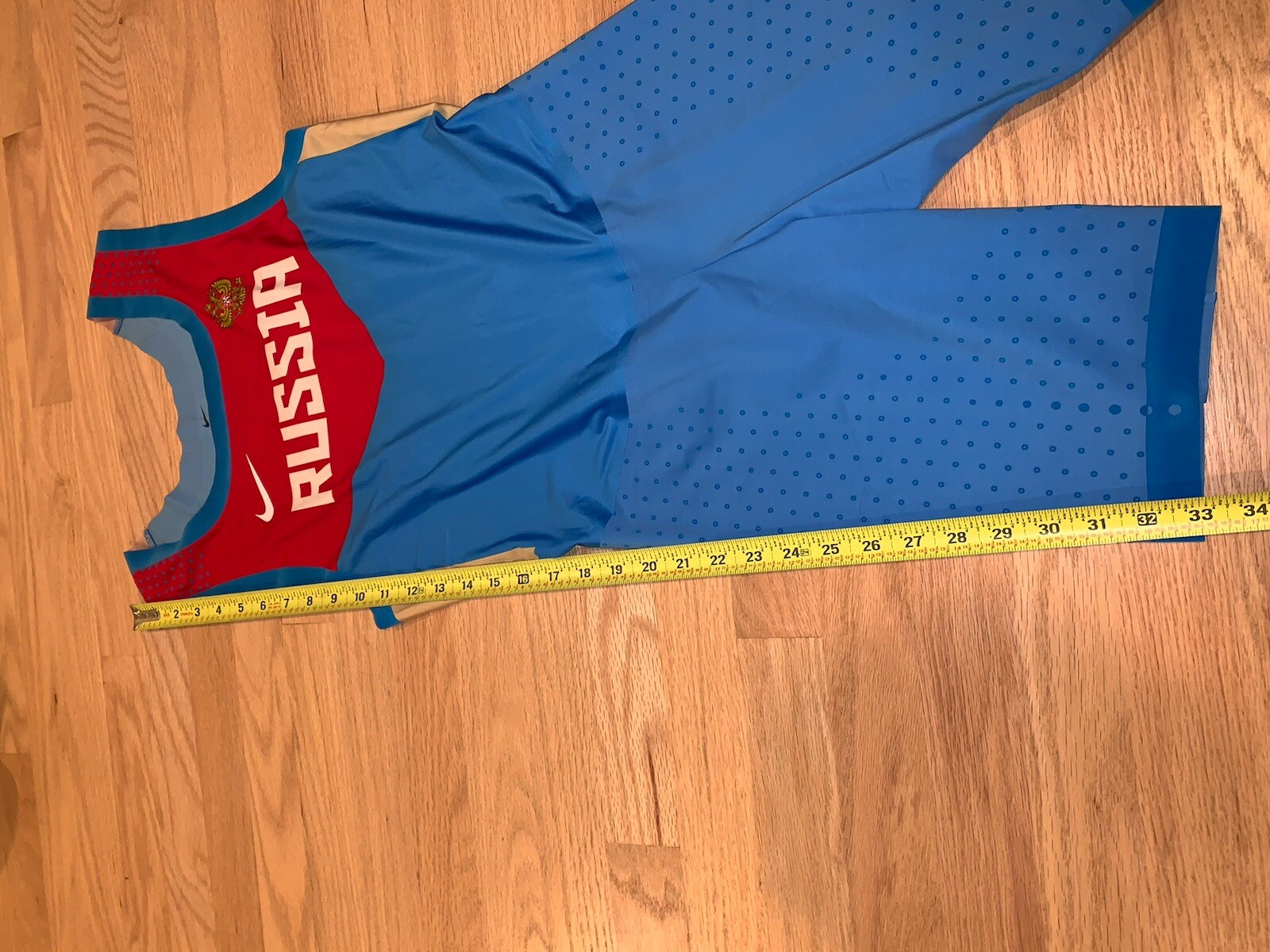 Nike Russia Olympic Running Singlet Size Large RARE L Men’s Sponsored Elite Pro gallery