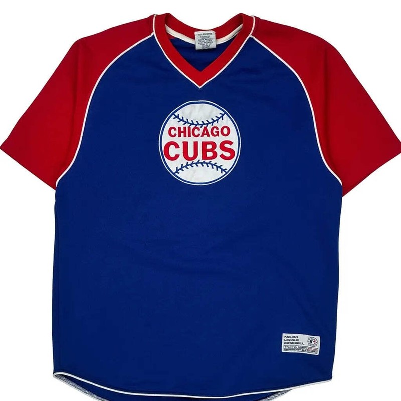 Chicago Cubs True Fan Jersey - Large Blue Polyester gallery