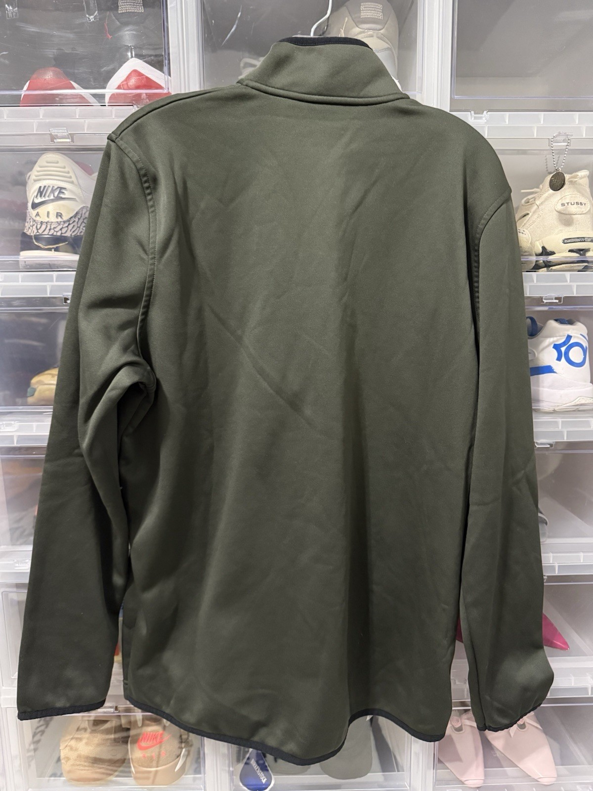 Under Armour 1/4 Zip Pullover Fleece Loose Fit Mens M Coldgear Marine OD Green gallery