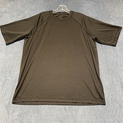 Rugged Exposure T-Shirt Mens Large Black Thermal Knit Raglan Sleeve Activewear