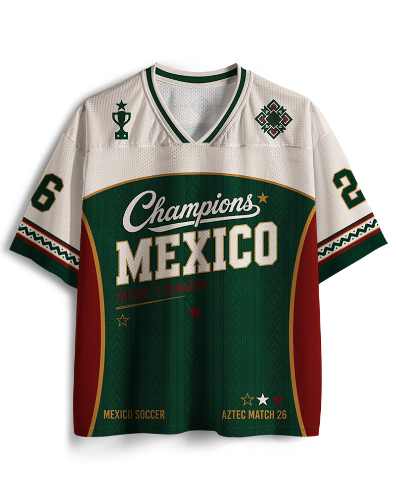 Personalized Mexic0 Mesh Soccer Jersey, Mexic0 Football Jersey, Unisex Fit